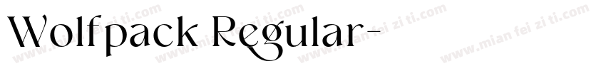 Wolfpack Regular字体转换